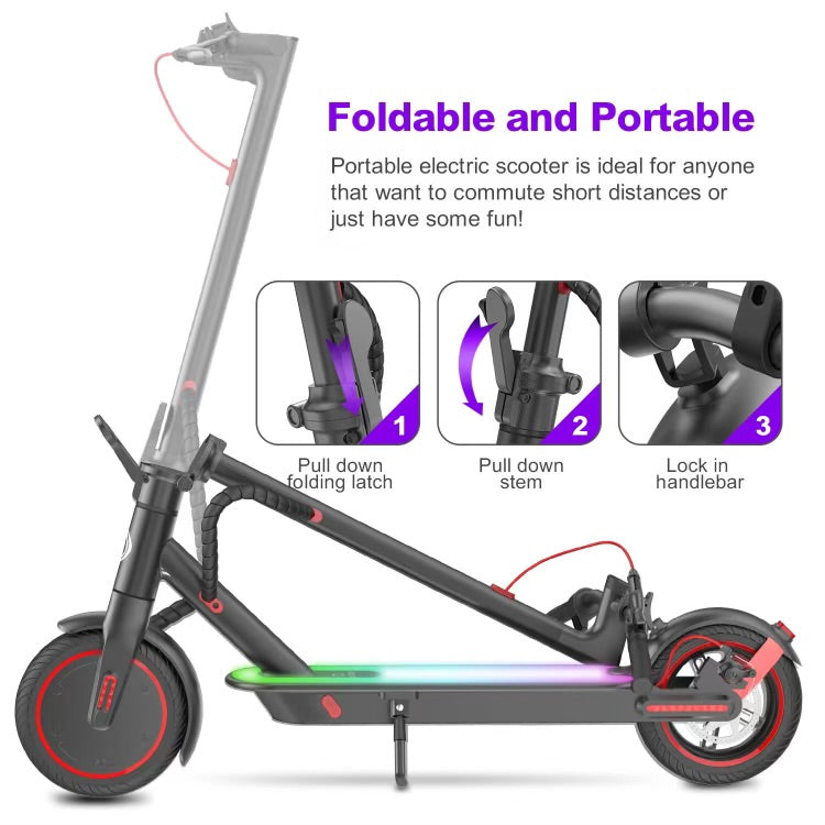 36V LED Electric Scooter | Black