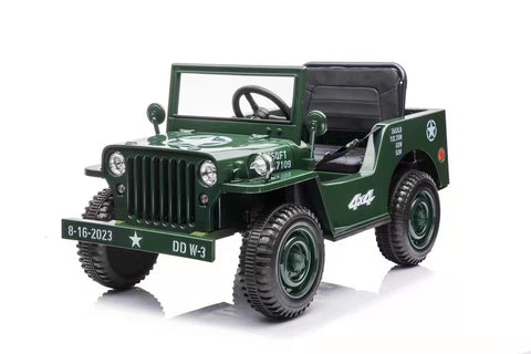 Image of 12V Military Jeep for Kids