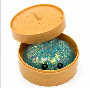 Image of Glitter Squishy Dumpling Stress Relief Toy