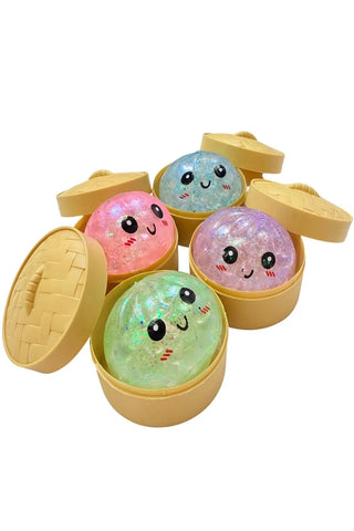 Image of Viral Squishy Glitter Dumpling with Boba Toy