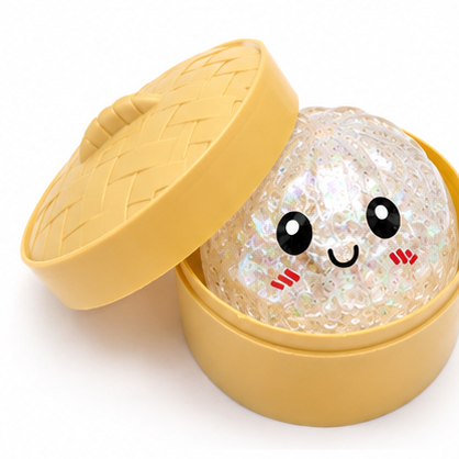 Image of Viral Squishy Glitter Dumpling with Boba Toy
