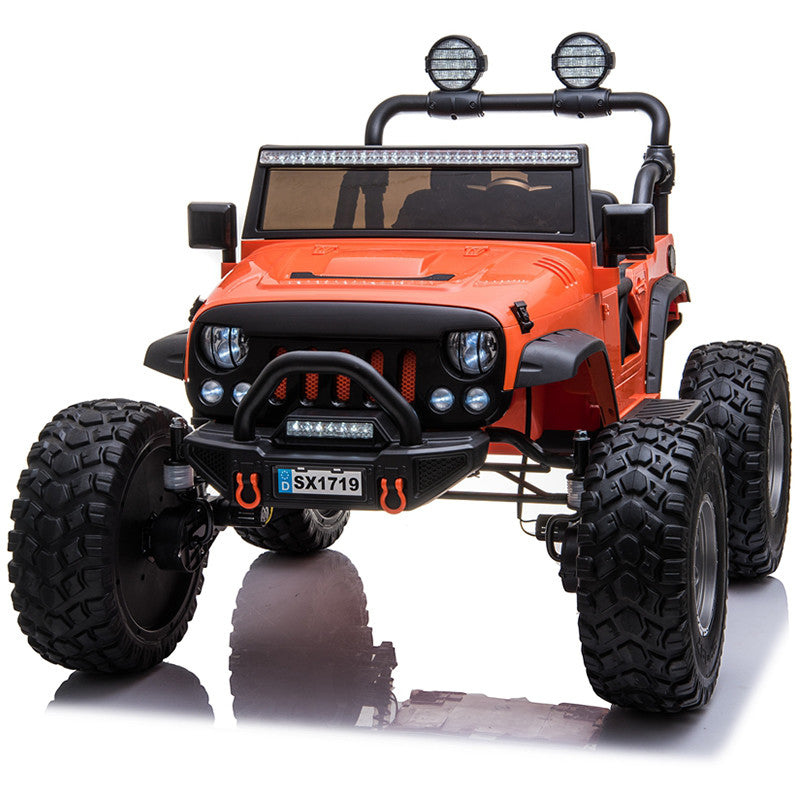 24V Lifted Kids Jeep with Bluetooth and Parental Remote