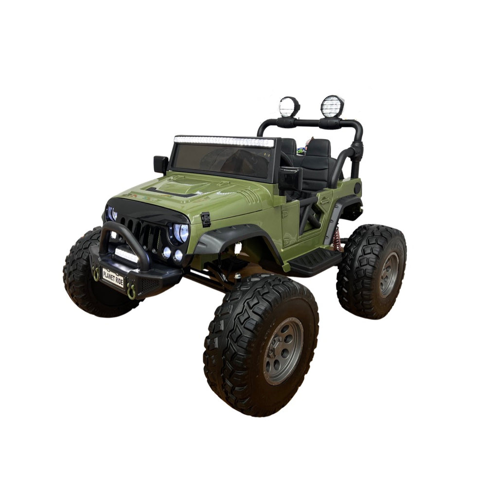 24V Lifted Kids Jeep with Bluetooth and Parental Remote