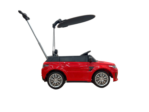 Image of 2022 Range Rover Electric Kids Car and Stroller | Red