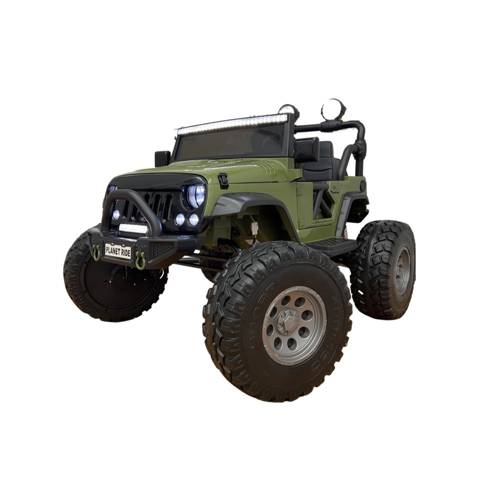 24V Lifted Kids Jeep with Bluetooth and Parental Remote