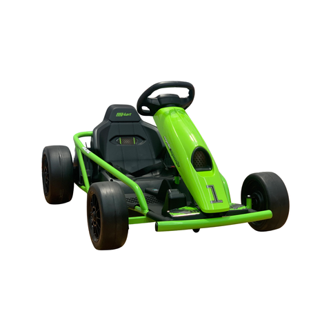 Image of Drifting Go Kart for Kids | 24V Green