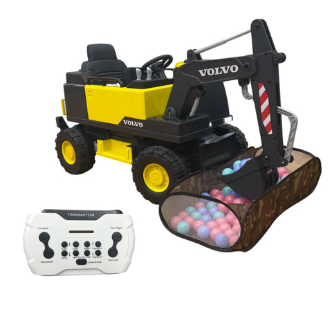 Image of Electric Volvo Excavator for Kids