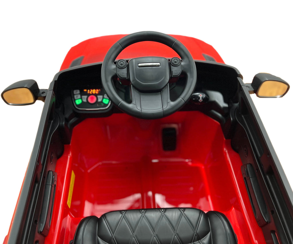 Range Rover Electric Kids Car and Stroller | Red