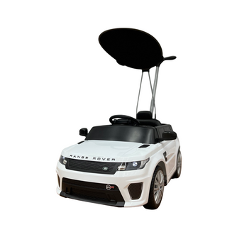 2022 Range Rover Electric Kids Car and Stroller | White