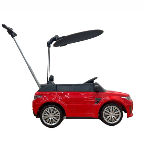 Image of 2022 Range Rover Electric Kids Car and Stroller | Red