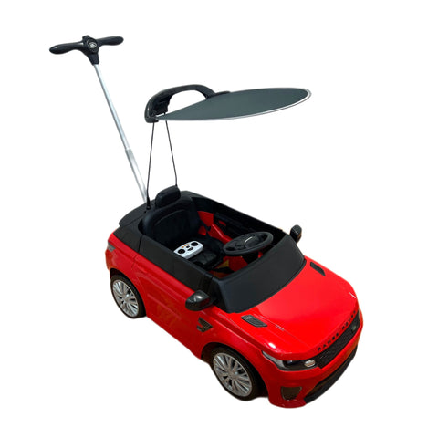 Image of 2022 Range Rover Electric Kids Car and Stroller | Red