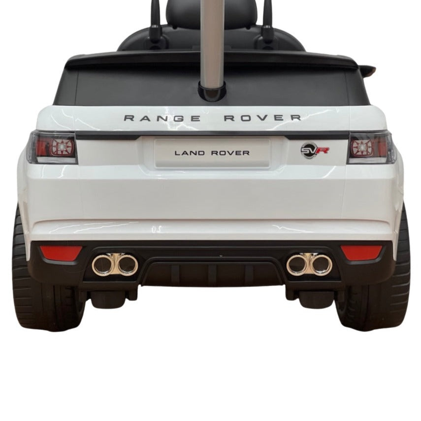Range Rover Electric Kids Car and Stroller | White