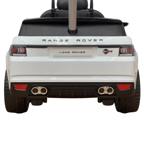 Image of 2022 Range Rover Electric Kids Car and Stroller | White