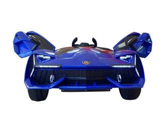 Lambo Style Ride on Car with Parental Remote Control 12V | Blue