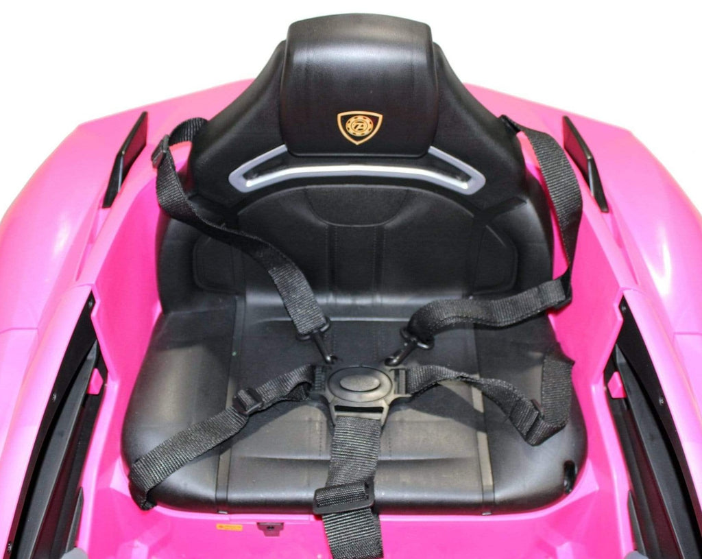 Lambo Style Ride on Car with Parental Remote Control 12V | Pink - Elegant Electronix
