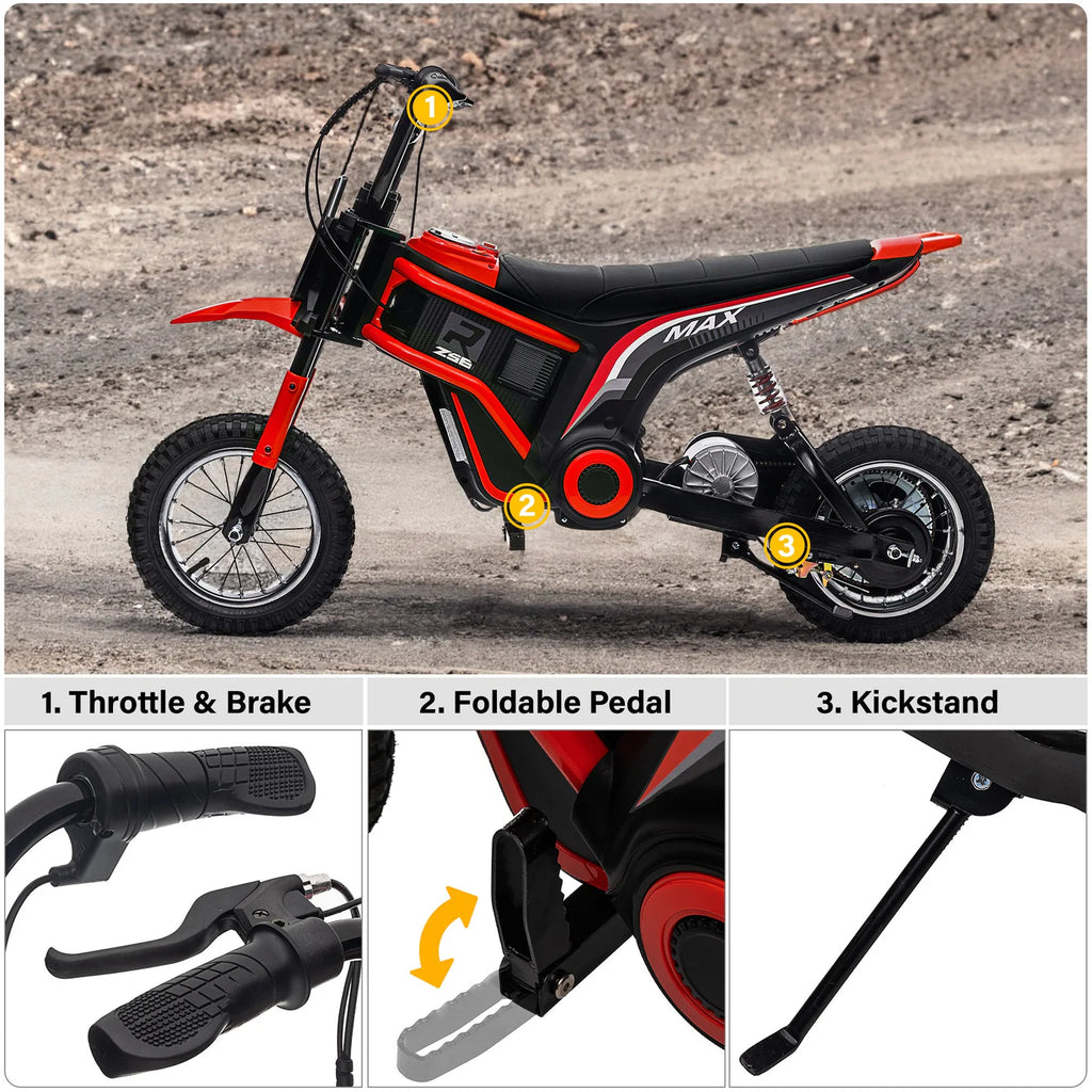 dirt bike pedal bike 24V Electric Dirt Bike for Kids