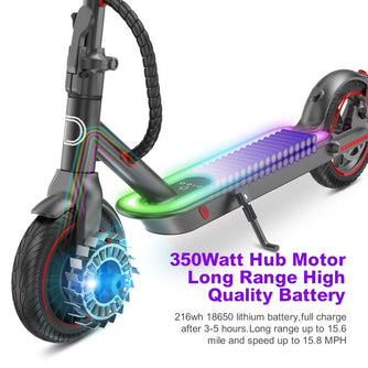 36V LED Electric Scooter | Black