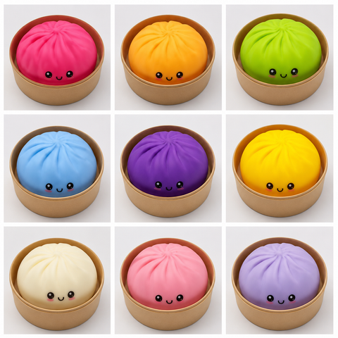Image of Viral Squishy Dumpling Stress Relief Toy