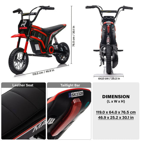 Image of 24V Electric Dirt Bike for Kids