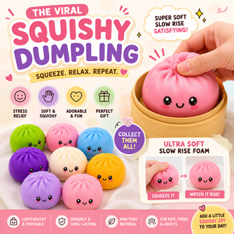 Viral Squishy Dumpling Stress Relief Toy