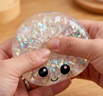 Glitter Squishy Dumpling Stress Relief Toy