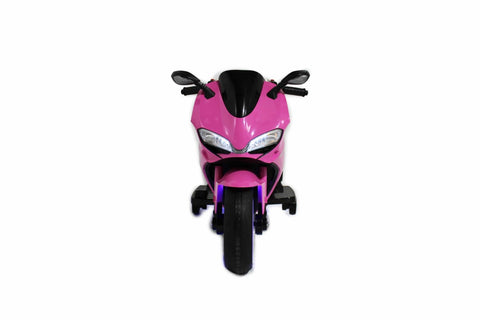 Ducati Style Kids Motorcycle with LED Wheels Electric Ride on Bike 12V | Pink - Elegant Electronix