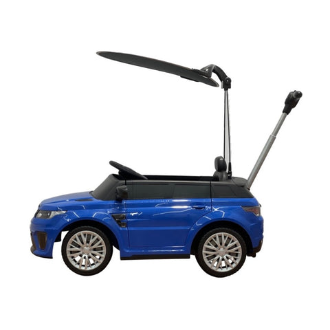 Image of 2022 Range Rover Electric Kids Car and Stroller | Blue