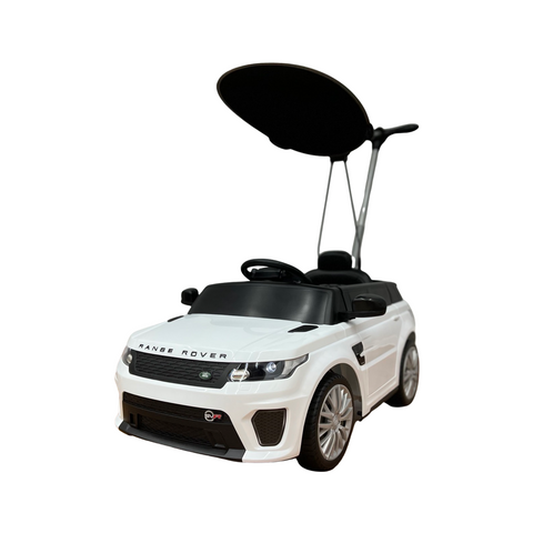 2022 Range Rover Electric Kids Car and Stroller | White