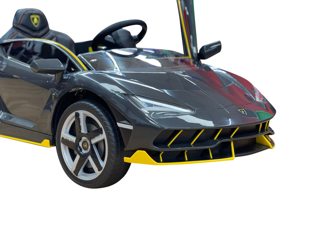 2022 Kids Lamborghini Centanario with Parental Remote | Charcoal and Yellow