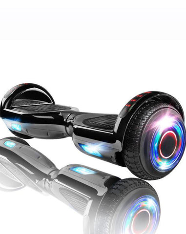 Bluetooth Hoverboard with LED Lights | Chrome Black