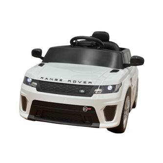 Range Rover Electric Kids Car and Stroller | White