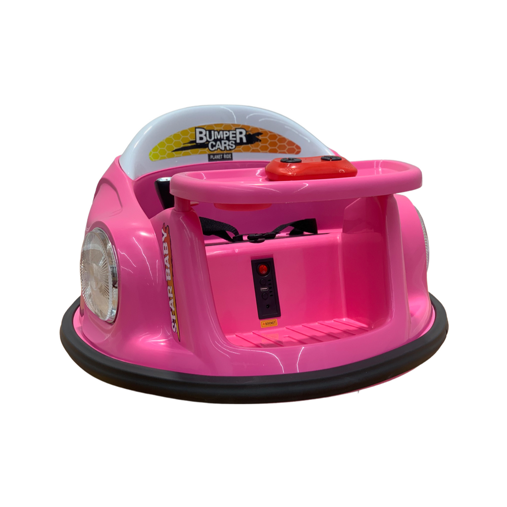 12V Bumper Cars with Parental Remote for Toddlers