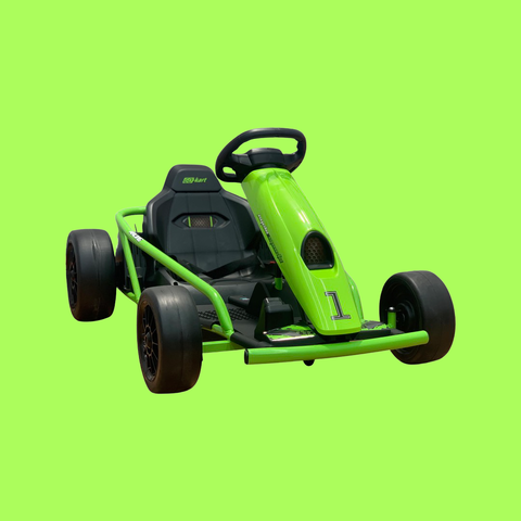 Image of Drifting Go Kart for Kids | 24V Green