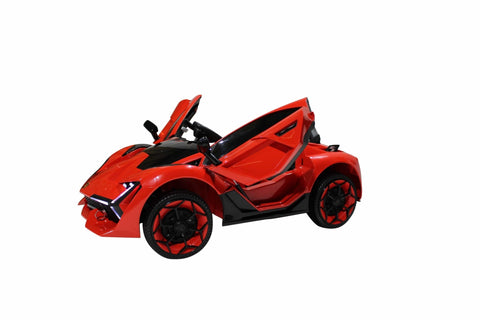 Image of Lambo Style Ride on Car with Parental Remote Control 12V | Red - Elegant Electronix