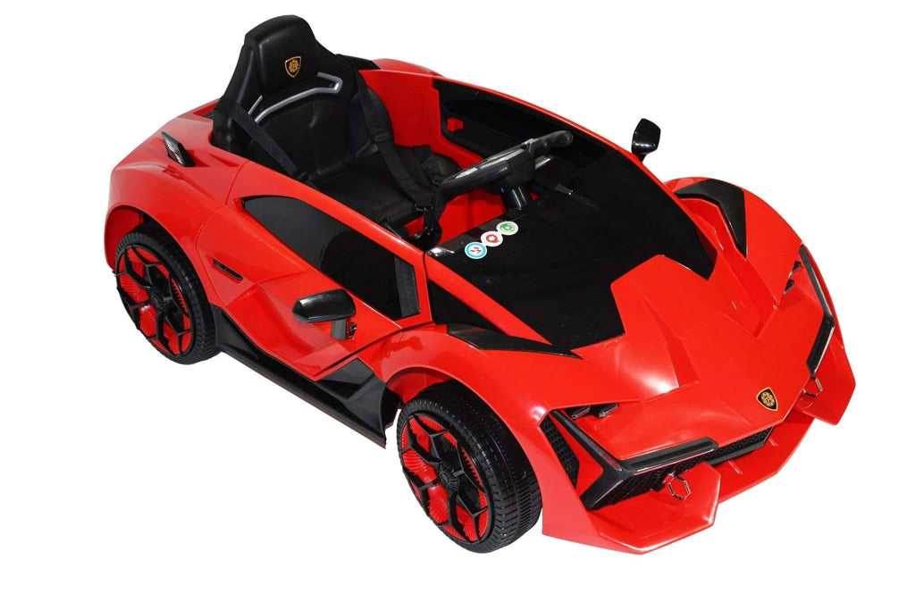 Lambo Style Ride on Car with Parental Remote Control 12V | Red - Elegant Electronix