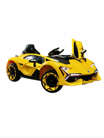 Lambo Style Ride on Car with Parental Remote Control 12V | Yellow