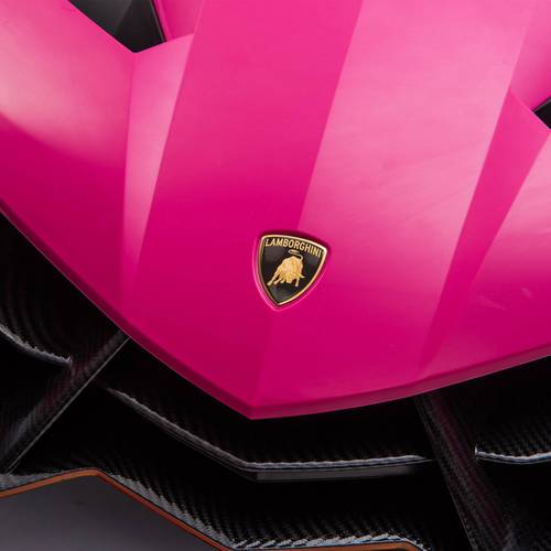 12V Licensed Lamborghini Veneno Exotic Kids Car with Bluetooth | Pink