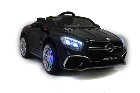 Image of Licensed Mercedes AMG with Touchscreen TV and Remote Control 12V | Black - Elegant Electronix