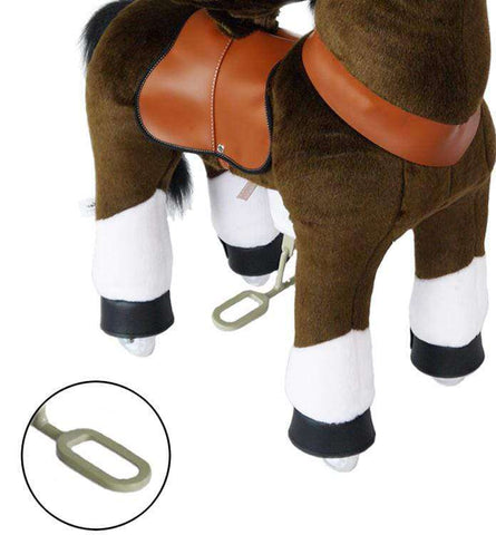 Image of Ride on Horse with Sounds | Dark Brown - Elegant Electronix